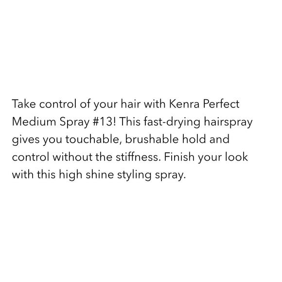 Kenra Perfect Medium Spray 13, Medium Hold Hairstyle 1.5 Oz travel size x3 - Picture 5 of 5